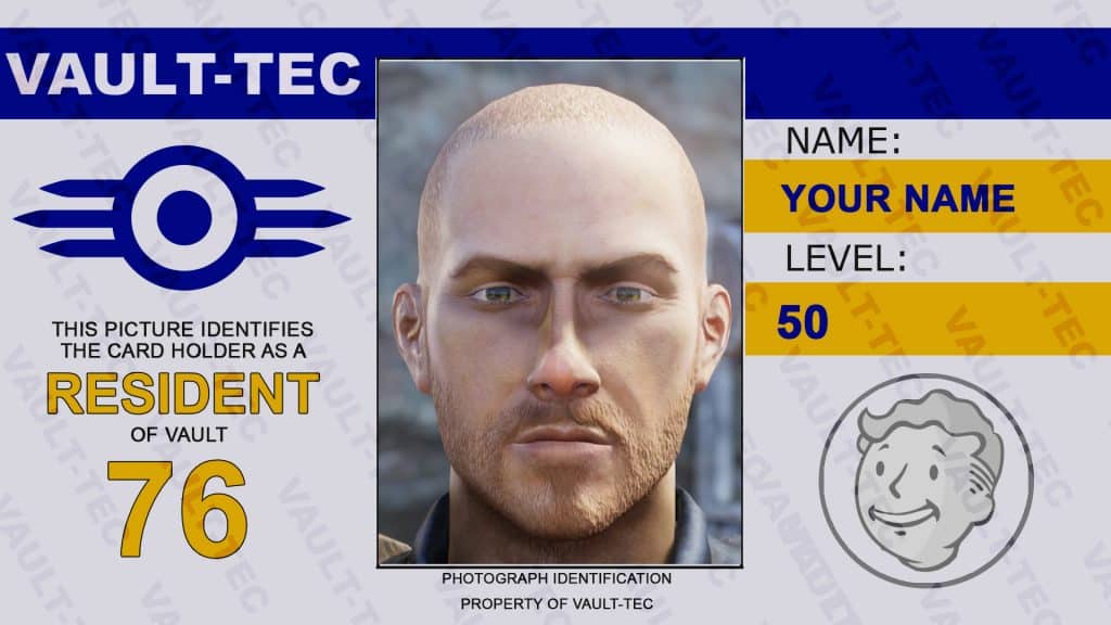 Fallout 76 Profile Picture PSD Template - Fallout 76 Mod download