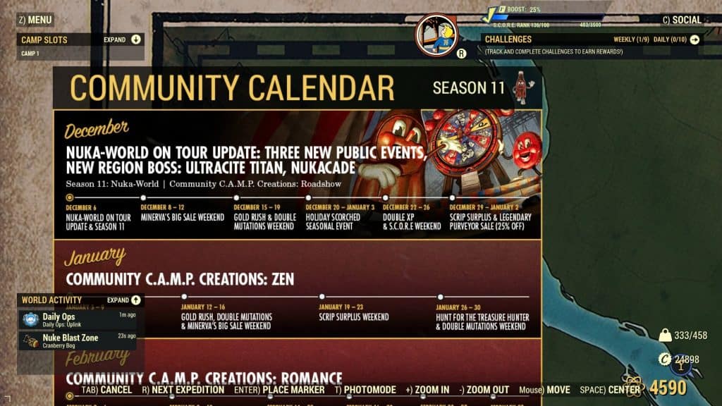 Community Calendar Map Fallout 76 Mod download